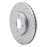 Dynamic Friction 2005-2012 Ford Ecosport (Mexico) Front Left Drilled & Slotted Geoperformance Rotor by Dynamic Friction Company 830-54053L