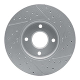 Dynamic Friction 2005-2012 Ford Ecosport (Mexico) Front Left Drilled & Slotted Geoperformance Rotor by Dynamic Friction Company 830-54053L