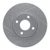 Dynamic Friction 2005-2012 Ford Ecosport (Mexico) Front Left Drilled & Slotted Geoperformance Rotor by Dynamic Friction Company 830-54053L