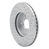 Dynamic Friction 2005-2012 Ford Ecosport (Mexico) Front Left Drilled & Slotted Geoperformance Rotor by Dynamic Friction Company 830-54053L