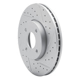 Dynamic Friction 2005-2012 Ford Ecosport (Mexico) Front Right Drilled & Slotted Geoperformance Rotor by Dynamic Friction Company 830-54053R