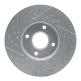 Dynamic Friction 2005-2012 Ford Ecosport (Mexico) Front Right Drilled & Slotted Geoperformance Rotor by Dynamic Friction Company 830-54053R