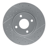 Dynamic Friction 2005-2012 Ford Ecosport (Mexico) Front Right Drilled & Slotted Geoperformance Rotor by Dynamic Friction Company 830-54053R