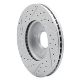 Dynamic Friction 2005-2012 Ford Ecosport (Mexico) Front Right Drilled & Slotted Geoperformance Rotor by Dynamic Friction Company 830-54053R