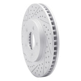 Dynamic Friction 2005-2010 Ford Mustang Front Left Drilled & Slotted Geoperformance Rotor by Dynamic Friction Company 830-54056L