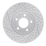 Dynamic Friction 2005-2010 Ford Mustang Front Right Drilled & Slotted Geoperformance Rotor by Dynamic Friction Company 830-54056R