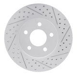 Dynamic Friction 2005-2010 Ford Mustang Front Right Drilled & Slotted Geoperformance Rotor by Dynamic Friction Company 830-54056R