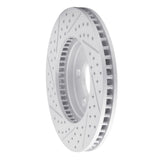 Dynamic Friction 2005-2010 Ford Mustang Front Right Drilled & Slotted Geoperformance Rotor by Dynamic Friction Company 830-54056R