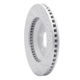 Dynamic Friction 2005-2014 Ford Mustang Front Left Drilled & Slotted Geoperformance Rotor by Dynamic Friction Company 830-54057L