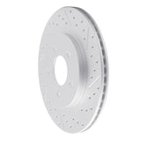 Dynamic Friction 2005-2014 Ford Mustang Rear Right Drilled & Slotted Geoperformance Rotor by Dynamic Friction Company 830-54058R