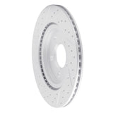Dynamic Friction 2005-2014 Ford Mustang Rear Right Drilled & Slotted Geoperformance Rotor by Dynamic Friction Company 830-54058R