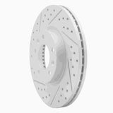 Dynamic Friction 2006-2013 Ford Fusion Front Left Drilled & Slotted Geoperformance Rotor by Dynamic Friction Company 830-54059L