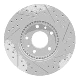 Dynamic Friction 2006-2013 Ford Fusion Front Left Drilled & Slotted Geoperformance Rotor by Dynamic Friction Company 830-54059L