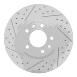 Dynamic Friction 2006-2013 Ford Fusion Front Left Drilled & Slotted Geoperformance Rotor by Dynamic Friction Company 830-54059L