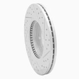Dynamic Friction 2006-2013 Ford Fusion Front Left Drilled & Slotted Geoperformance Rotor by Dynamic Friction Company 830-54059L