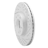 Dynamic Friction 2006-2013 Ford Fusion Front Right Drilled & Slotted Geoperformance Rotor by Dynamic Friction Company 830-54059R