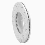 Dynamic Friction 2006-2013 Ford Fusion Front Right Drilled & Slotted Geoperformance Rotor by Dynamic Friction Company 830-54059R