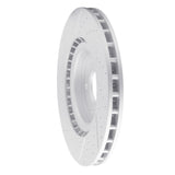 Dynamic Friction 2007-2014 Ford Mustang Front Right Drilled & Slotted Geoperformance Rotor by Dynamic Friction Company 830-54060R