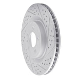 Dynamic Friction 2011-2014 Ford Mustang Front Right Drilled & Slotted Geoperformance Rotor by Dynamic Friction Company 830-54065R