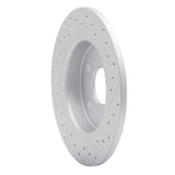 Dynamic Friction 2012-2018 Ford Focus Rear Left Drilled & Slotted Geoperformance Rotor by Dynamic Friction Company 830-54066L
