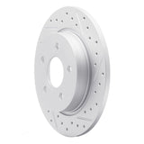 Dynamic Friction 2012-2018 Ford Focus Rear Right Drilled & Slotted Geoperformance Rotor by Dynamic Friction Company 830-54066R
