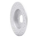 Dynamic Friction 2012-2018 Ford Focus Rear Right Drilled & Slotted Geoperformance Rotor by Dynamic Friction Company 830-54066R