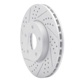 Dynamic Friction 2012-2018 Ford C-Max Front Left Drilled & Slotted Geoperformance Rotor by Dynamic Friction Company 830-54067L
