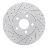 Dynamic Friction 2012-2018 Ford C-Max Front Left Drilled & Slotted Geoperformance Rotor by Dynamic Friction Company 830-54067L