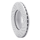 Dynamic Friction 2012-2018 Ford C-Max Front Left Drilled & Slotted Geoperformance Rotor by Dynamic Friction Company 830-54067L