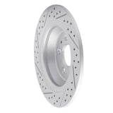 Dynamic Friction 2013-2020 Ford Fusion Rear Right Drilled & Slotted Geoperformance Rotor by Dynamic Friction Company 830-54068R