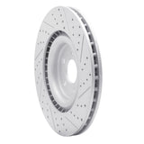 Dynamic Friction 2013-2014 Ford Mustang Front Left Drilled & Slotted Geoperformance Rotor by Dynamic Friction Company 830-54071L