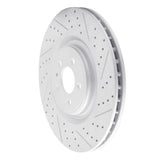 Dynamic Friction 2013-2014 Ford Mustang Front Right Drilled & Slotted Geoperformance Rotor by Dynamic Friction Company 830-54071R