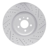Dynamic Friction 2013-2014 Ford Mustang Front Right Drilled & Slotted Geoperformance Rotor by Dynamic Friction Company 830-54071R