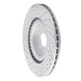 Dynamic Friction 2013-2014 Ford Mustang Front Right Drilled & Slotted Geoperformance Rotor by Dynamic Friction Company 830-54071R