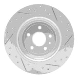 Dynamic Friction 2013-2020 Ford Escape Rear Left Drilled & Slotted Geoperformance Rotor by Dynamic Friction Company 830-54072L