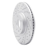 Dynamic Friction 2013-2020 Ford Fusion Front Left Drilled & Slotted Geoperformance Rotor by Dynamic Friction Company 830-54073L