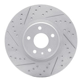 Dynamic Friction 2013-2020 Ford Fusion Front Left Drilled & Slotted Geoperformance Rotor by Dynamic Friction Company 830-54073L