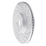 Dynamic Friction 2013-2020 Ford Fusion Front Right Drilled & Slotted Geoperformance Rotor by Dynamic Friction Company 830-54073R