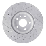 Dynamic Friction 2013-2020 Ford Fusion Front Right Drilled & Slotted Geoperformance Rotor by Dynamic Friction Company 830-54073R