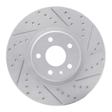 Dynamic Friction 2013-2020 Ford Fusion Front Right Drilled & Slotted Geoperformance Rotor by Dynamic Friction Company 830-54073R