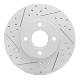 Dynamic Friction 2014-2023 Ford Transit Courier (Mexico) Front Left Drilled & Slotted Geoperformance Rotor by Dynamic Friction Company 830-54075L