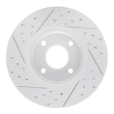Dynamic Friction 2014-2023 Ford Transit Courier (Mexico) Front Right Drilled & Slotted Geoperformance Rotor by Dynamic Friction Company 830-54075R