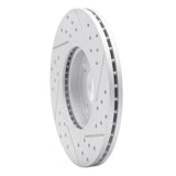 Dynamic Friction 2014-2023 Ford Transit Courier (Mexico) Front Right Drilled & Slotted Geoperformance Rotor by Dynamic Friction Company 830-54075R