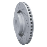 Dynamic Friction 2015-2020 Ford Mustang Front Left Drilled & Slotted Geoperformance Rotor by Dynamic Friction Company 830-54078L