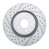 Dynamic Friction 2015-2020 Ford Mustang Front Left Drilled & Slotted Geoperformance Rotor by Dynamic Friction Company 830-54078L