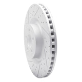 Dynamic Friction 2015-2023 Ford Mustang Front Left Drilled & Slotted Geoperformance Rotor by Dynamic Friction Company 830-54079L
