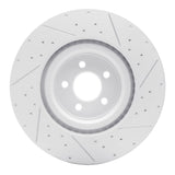 Dynamic Friction 2015-2023 Ford Mustang Front Left Drilled & Slotted Geoperformance Rotor by Dynamic Friction Company 830-54079L