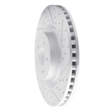 Dynamic Friction 2015-2023 Ford Mustang Front Right Drilled & Slotted Geoperformance Rotor by Dynamic Friction Company 830-54079R