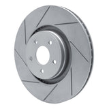 Dynamic Friction 2014-2019 Ford Focus Front Left Drilled & Slotted Geoperformance Rotor by Dynamic Friction Company 830-54082L