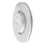 Dynamic Friction 2014-2019 Ford Focus Front Right Drilled & Slotted Geoperformance Rotor by Dynamic Friction Company 830-54082R